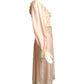 OSCAR DE LA RENTA- 1970s Pink SIlk Jacquard & Lace Ensemble, Size 10