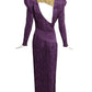 MARY MCFADDEN- 1980s Purple Plisse Gown, Size 8