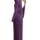 MARY MCFADDEN- 1980s Purple Plisse Gown, Size 8