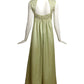 BIANCHI- 1972 Green Beaded Siilk Gown, Size 2