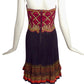 ZANDRA RHODES- 1980s Beaded Plisse Cocktail Dress, Size 2