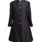 1960s AS IS Black Alaskine Coat & Dress Ensemble, Size 8