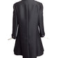 1960s AS IS Black Alaskine Coat & Dress Ensemble, Size 8