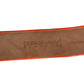 DONNA KARAN- 1980s Orange Leather Waist Belt, Size Large