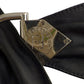 FENDI- 1983 Black Leather Waist Belt