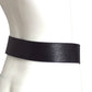 ISSEY MIYAKE- 1980s Black Pebbled Leather Waist Belt, Med