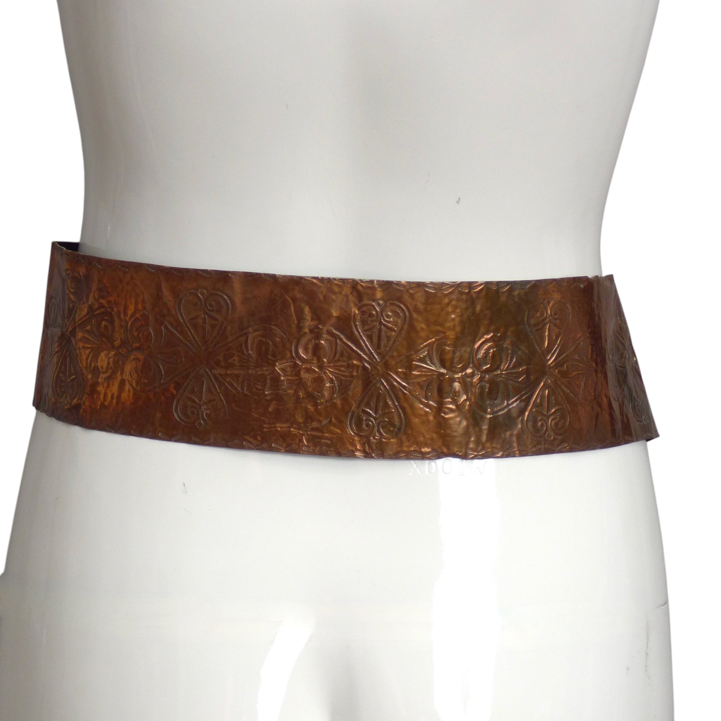 1980s Floral Pressed Copper Belt