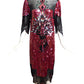 JUDITH ANN- 1980s Bead & Sequin Cocktail Dress, Size 6