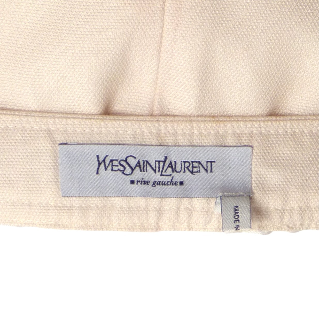 YVES SAINT LAURENT- AS IS 2005 Cotton & Velvet Skirt, Size 6