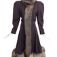 PAULINE TRIGERE- 1970s Fur Trimmed Wool Coat, Size 8