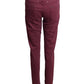 MAISON MARTIN MARGIELA- NWT 2013 Burgundy Denim Jeans, Size 8