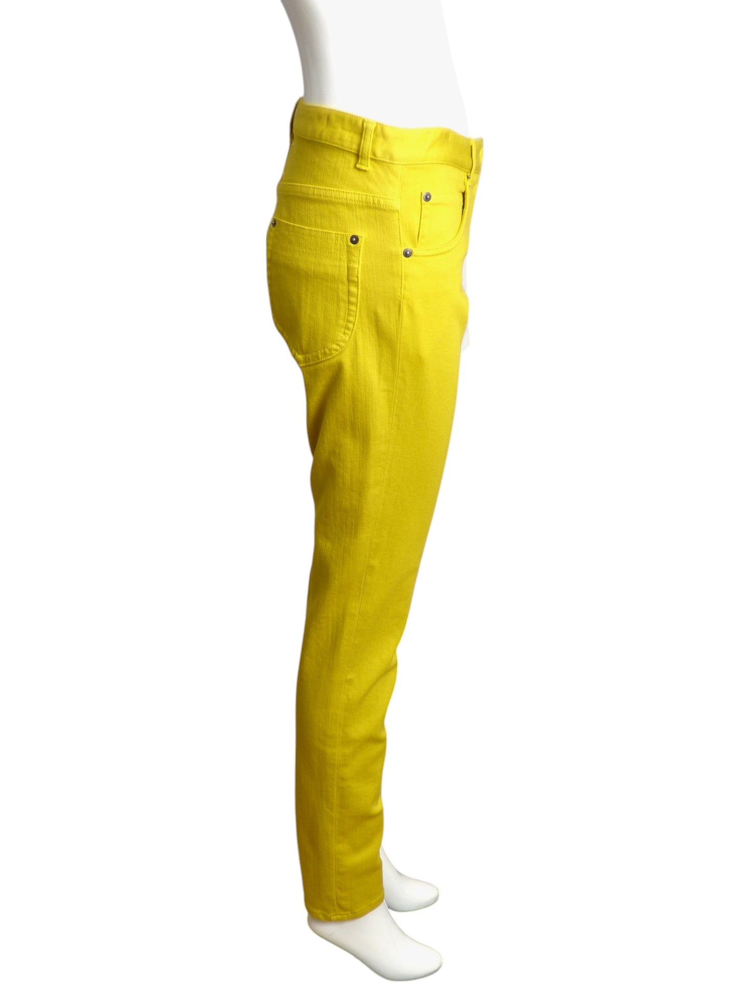 MAISON MARTIN MARGIELA- NWT 2012 Yellow Denim Jeans, Size 8