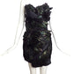 MANDALAY- NWT 2011 "Black Swan" Feather Mini Dress, Size 10