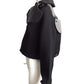 COMME DES GARCONS- 2004 Black Leather Trimmed Wool Jacket, Size 8