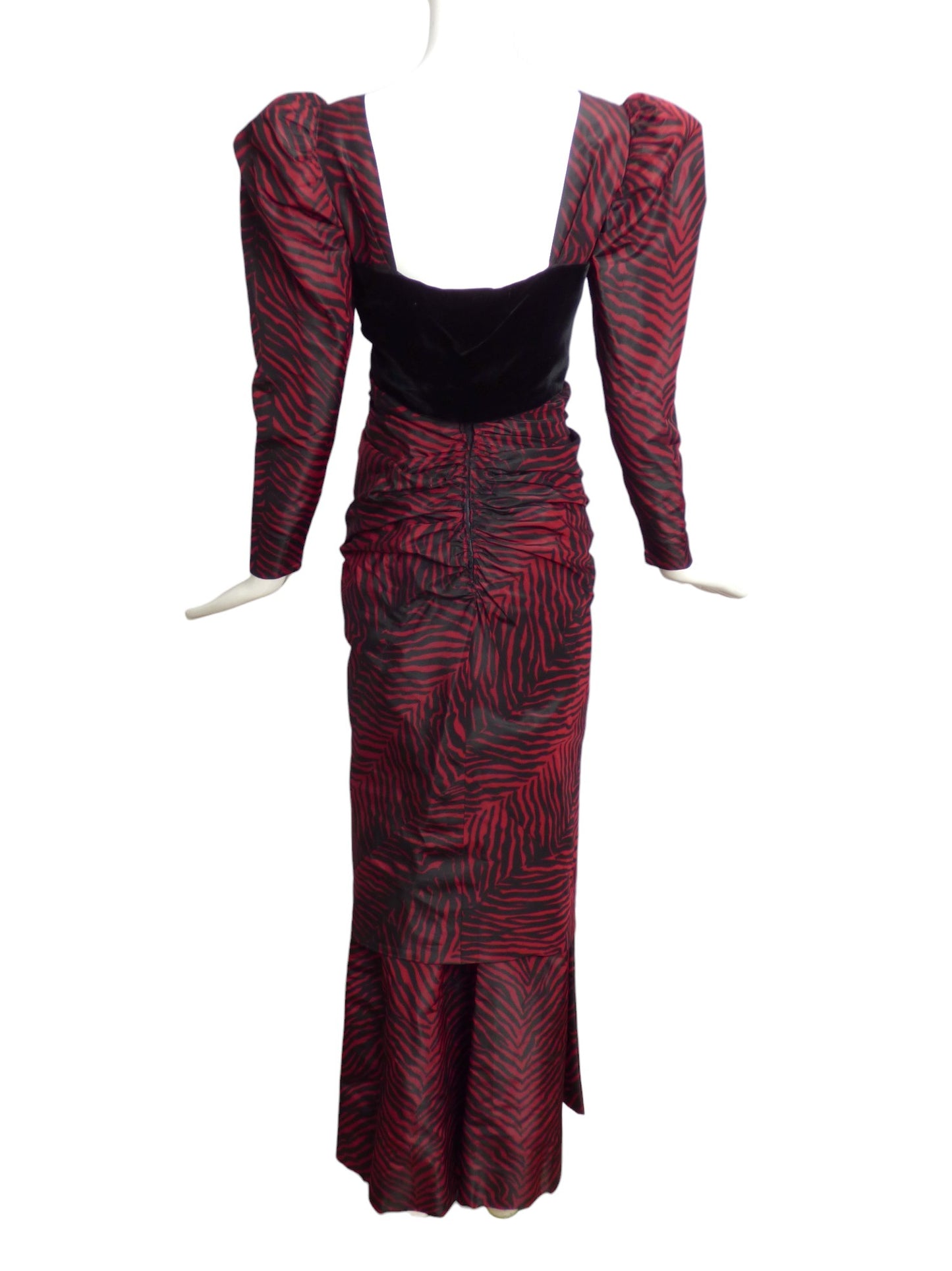 GIVENCHY- 1984 Animal Print Evening Gown, Size 4