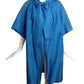 AS IS- 1950s Blue Taffeta Evening Coat, Size 6