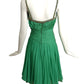 ORIGINAL BY RUDOLF- 1960s Green Beaded Chiffon Party Dress, Size 2