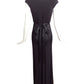 PAULE KA- NWT Black Satin & Jersey Gown, Size 8