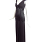 PAULE KA- NWT Black Satin & Jersey Gown, Size 8