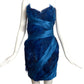 MANDALAY- NWT 2011 "Blue Swan" Feather Mini Dress, Size 6