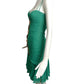 TEMPERLEY-NWT Green Shirred Georgette Cocktail Dress, Size 4