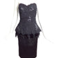 MANDALAY-NWT Black Lace & Satin Feather Party Dress, Size 8