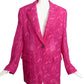 MSGM- NWT 2020 Pink Lace Blazer, Size 14