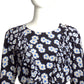 YVES SAINT LAURENT- 1980s Floral Print Silk Dress, Size 2