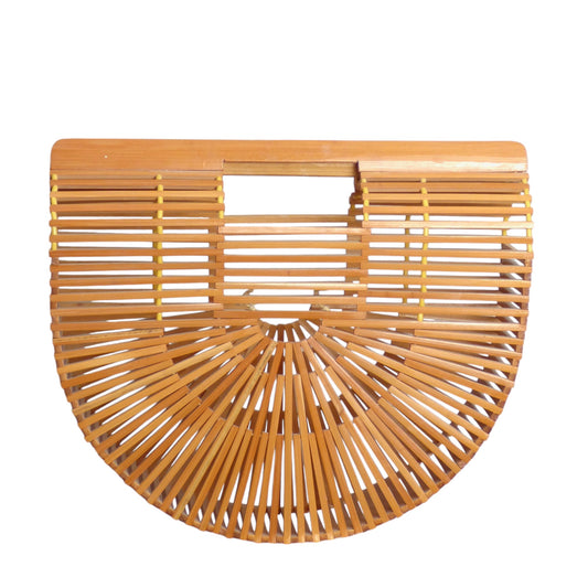 1980s Bamboo Summer Purse