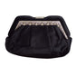 JUDITH LEIBER- 1980s Black Satin Evening Bag