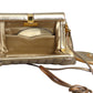 JUDITH LEIBER- 1980s Gold Metallic Evening Bag