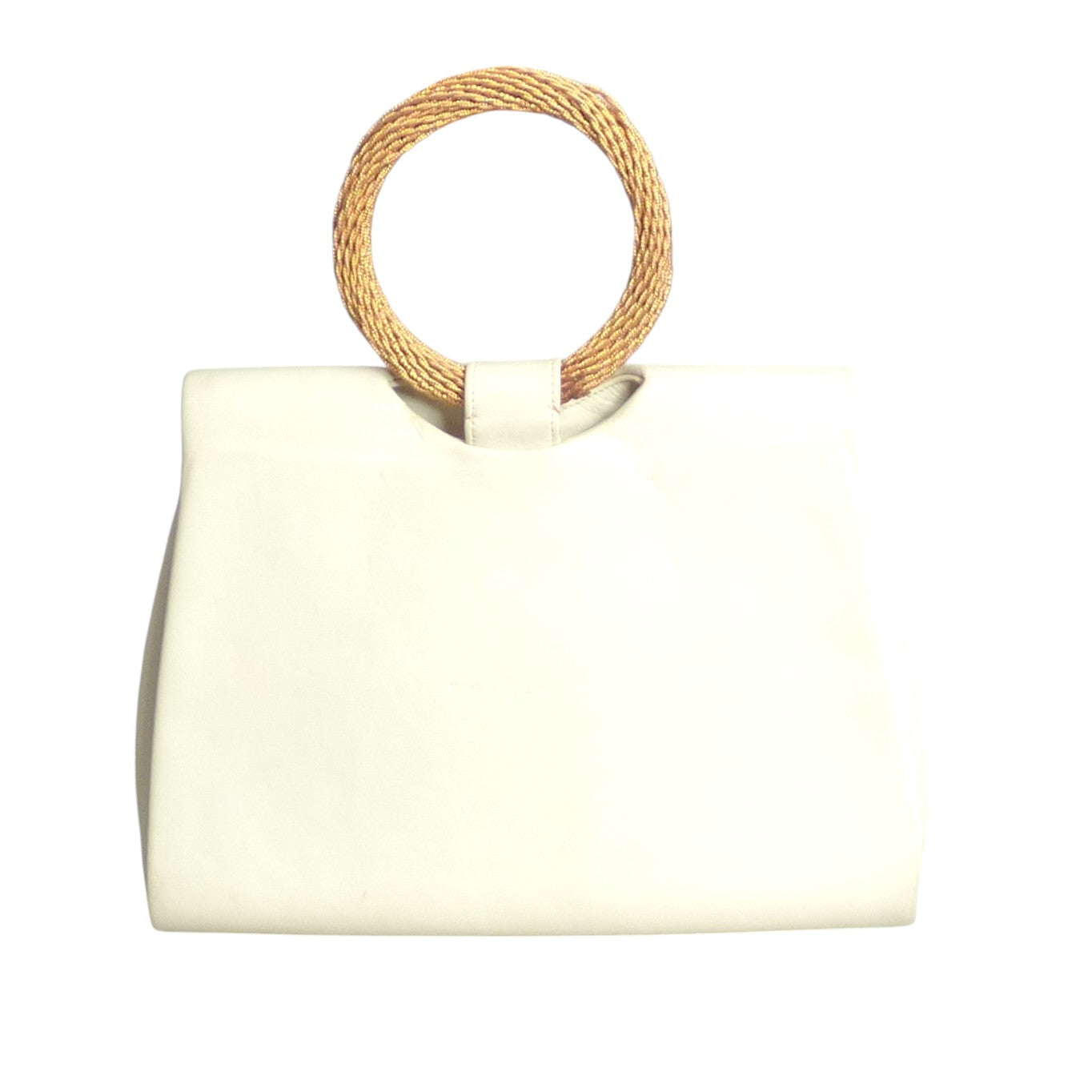 1960s Ivory Leather Purse