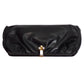 1970s Black Leather Clutch