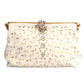 ED B. ROBINSON- 1950s White Beaded Evening Bag