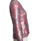 ANDRE LAUG- Pink Sequin Cocktail Blazer, Size-4