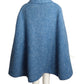 1960s Blue Mohair Cape, Size 6