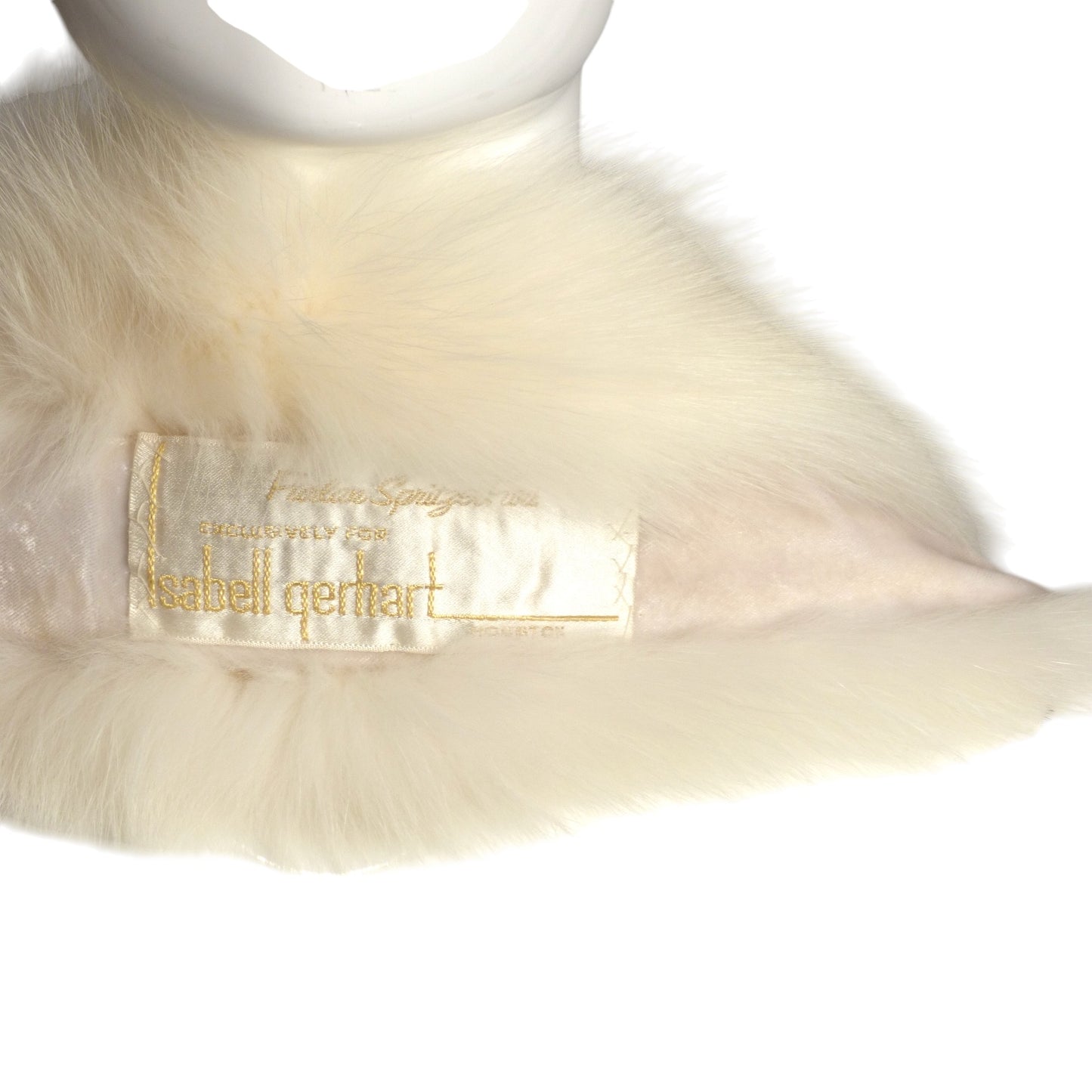 1960s White Fox Fur Scarf