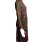 PAULINE TRIGERE- 1970s Printed Wool Dress, Size 8