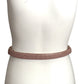 JUDITH LEIBER- 1980s Beige Reptile Skinny Adjustable Belt