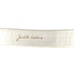 JUDITH LEIBER- 1980s White Reptile Skin Adjustable Belt