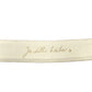 JUDITH LEIBER- 1980s White Reptile Skin Adjustable Belt