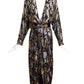 A.J. BARI- 1980s Metallic Maxi Gown, Size 10