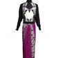 BYBLOS- NWT Printed Silk Gown, Size 4