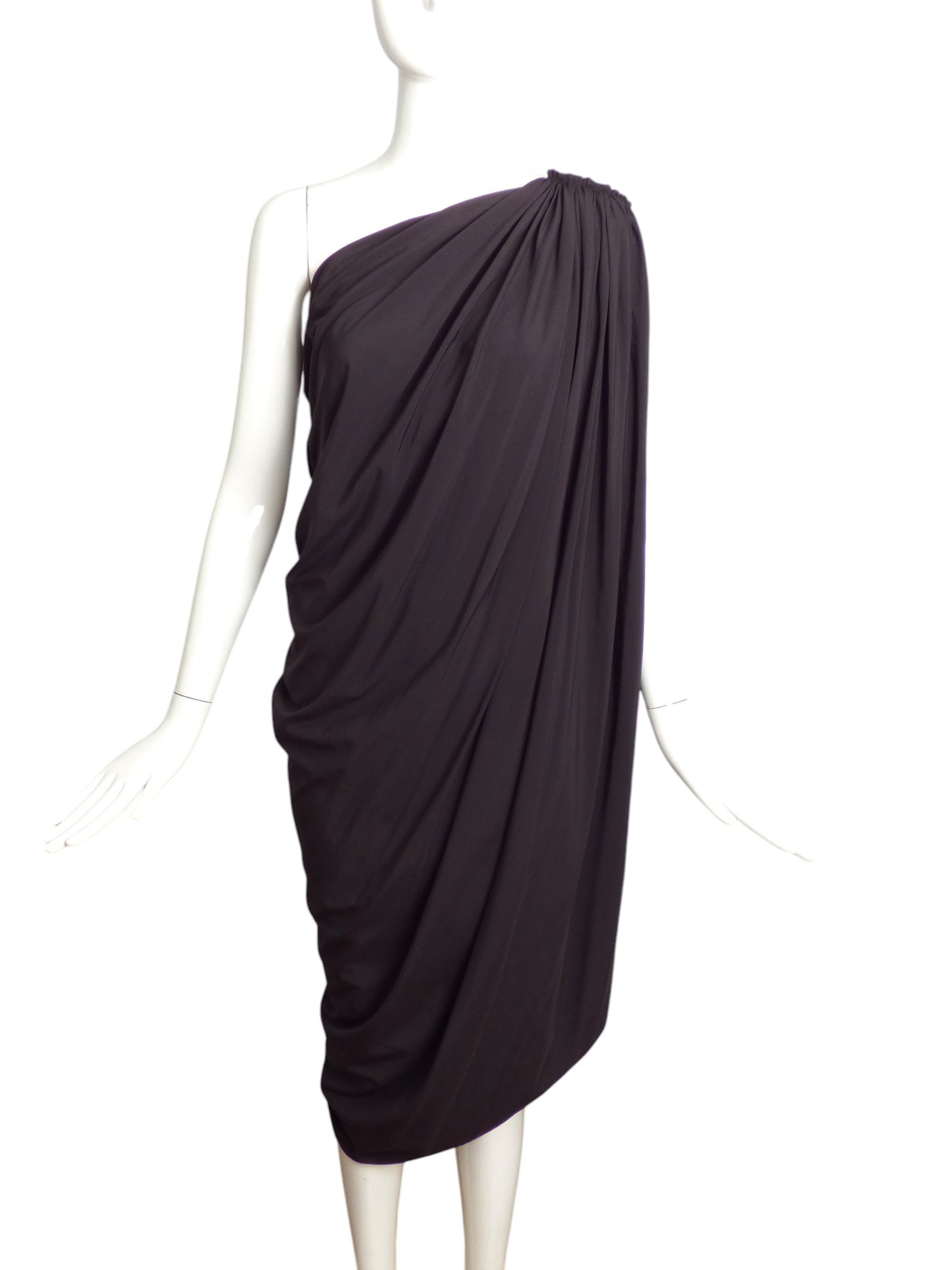 LANVIN- 2008 Black Draped One Should Dress, Size 6