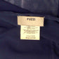 FUZZI- Navy L/S Mesh Dress, Size 6