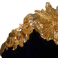 CHANEL- 1985 Black & Gold Beaded Velvet Gown, Size 10