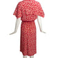 CHLOE- 1984 Floral Wrap Style Dress, Size 6