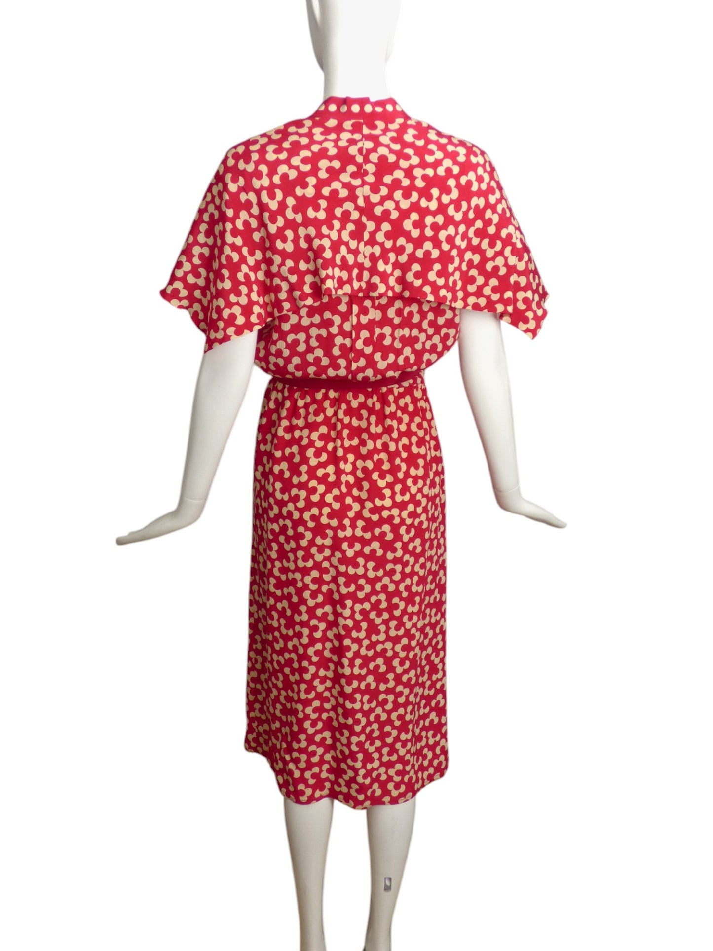 CHLOE- 1984 Floral Wrap Style Dress, Size 6