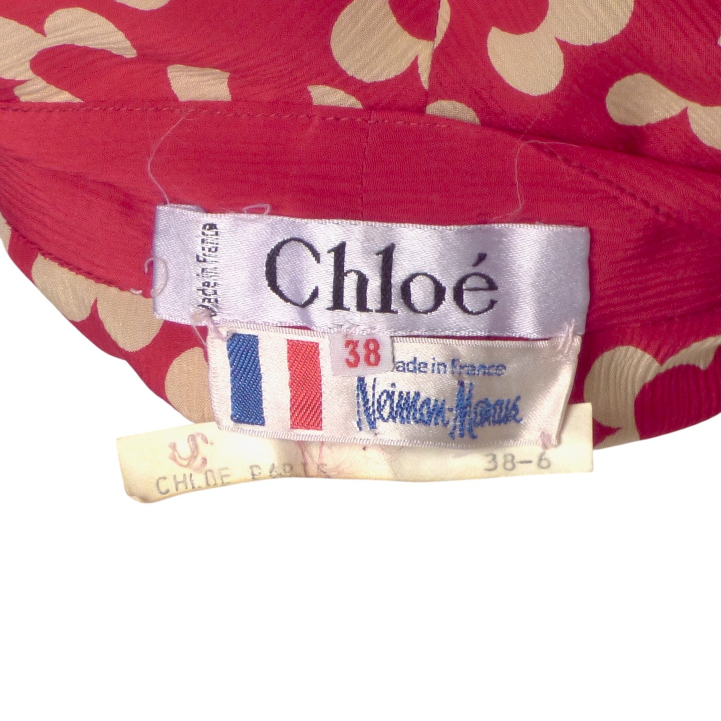 CHLOE- 1984 Floral Wrap Style Dress, Size 6