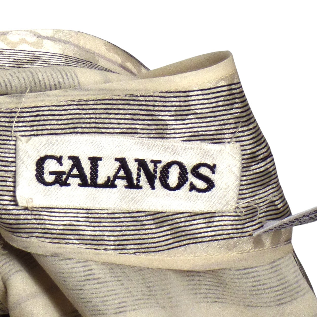 GALANOS- 1980s 2pc Silk & Wool Skirt Ensemble, Size 6